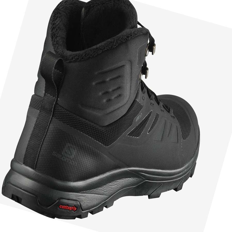 Botas de Invierno Salomon OUTBLAST THINSULATE™ CLIMASALOMON™ WATERPROOF Hombre Negros | MX 3384EBC